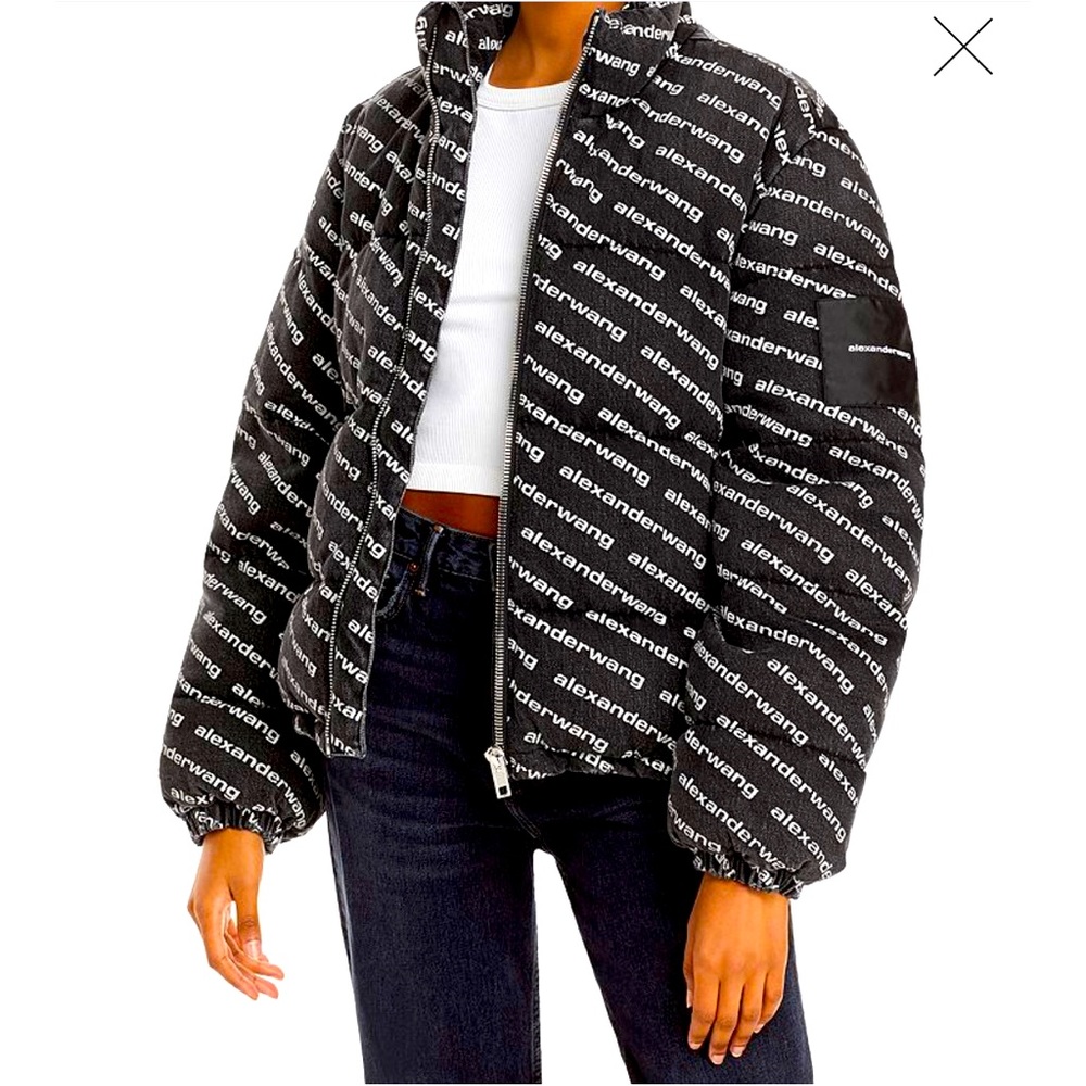 Black Alexander wang puffer jacket